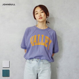 Johnbull(ジョンブル) VALLEY Tシャツ (JL241C19) レディーストップス ロゴ プリント ゆったり オチ感 配色 シルエット 公式完売