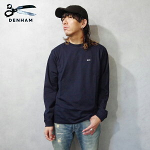 DENHAM (�f���n��) AMERICANA L/S TEE (1240152011/01240152011) �����Y �g�b�v�X T�V���c �N���[�l�b�N ���� �h�J �J�W���A�� �X�g���[�g ��l�J�W���A�� ���S �V�U�[�Y�}�[�N ����T