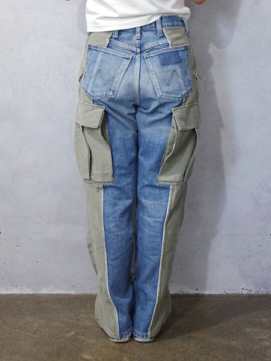 楽天市場】WRANGLER(ラングラー) リメイクカーゴxデニム (WU9000 