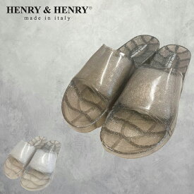 HENRY&HENRY ヘンリー&ヘンリー 250 GRITTER (45358) メンズ　レディース ユニセックス サンダル シャワーサンダル シャワサン ラメ クリア シンプル カジュアル ストリート シルバー ブラック 黒 春 夏 海 プール