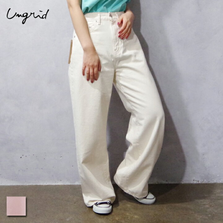 楽天市場】Ungrid（アングリッド) ハイウエスト カラールーズデニム 