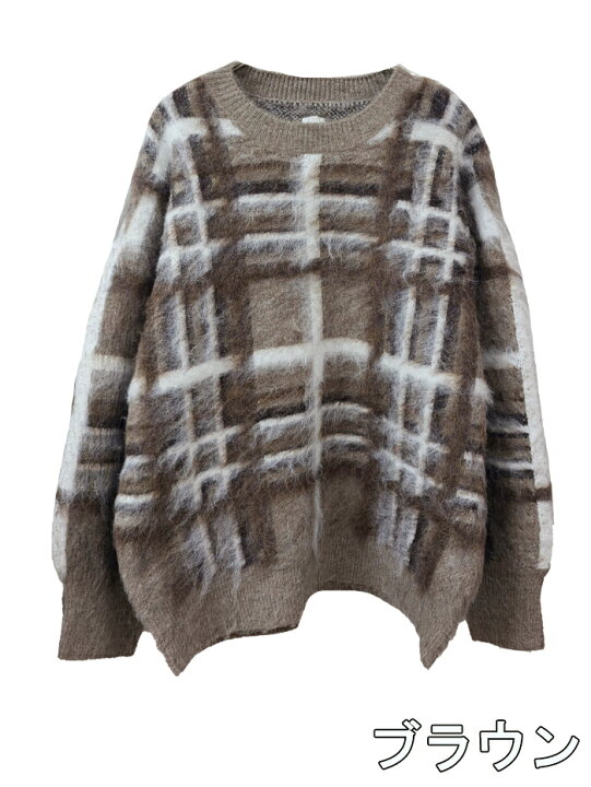 今期完売✴︎ungrid タートルケーブルルーズニット Ungrid（オフ  
