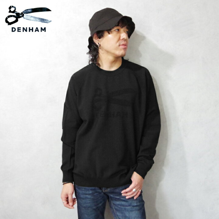 楽天市場】DENHAM (デンハム) 3D LOGO TECH KNIT (1240371150 