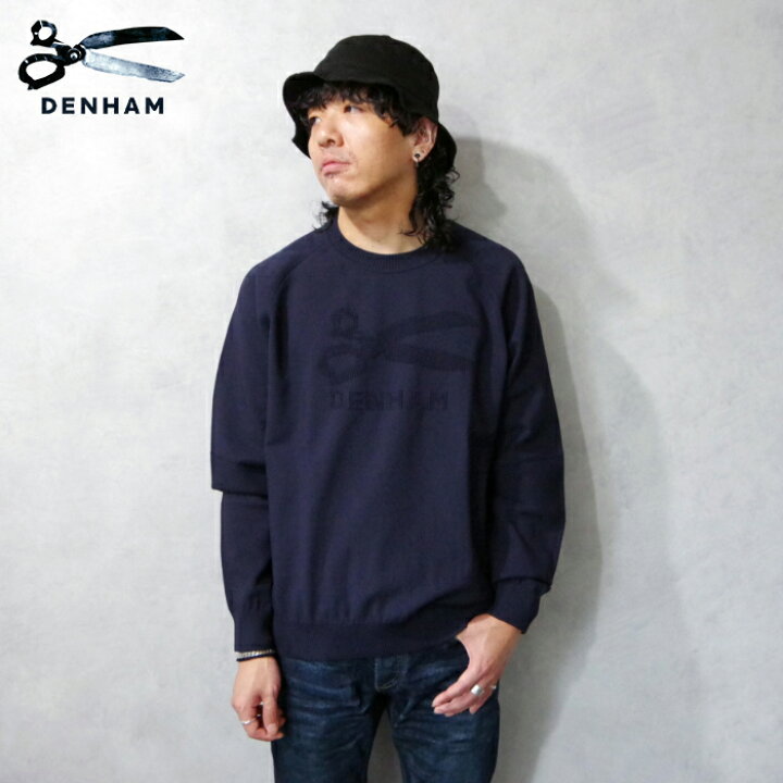 楽天市場】DENHAM (デンハム) 3D LOGO TECH KNIT (1240371151 