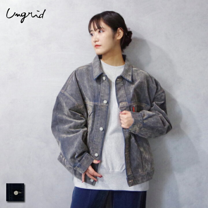 楽天市場】Ungrid (アングリッド) フロッキー起毛デニムジャケット 
