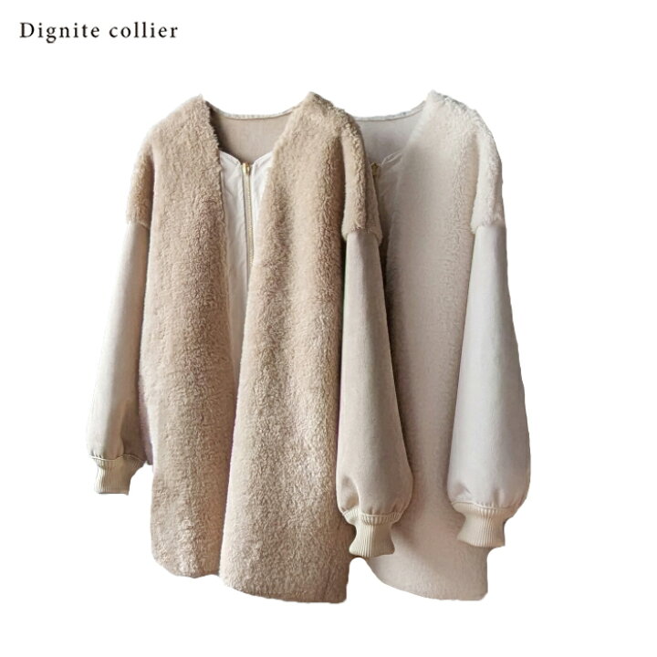 楽天市場】Dignite colier (ディニテコリエ) フェイクムートン 