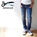 DENHAM デンハム RAZOR FMDSW (1230711012/01230711012) メンズ ボトムス パンツ デニム レイザー スリムフィット オールシーズン レザーパッチ 伸縮性 細身 ボタンフライ 色落ち加工 ヴィンテージ風 ストレッチ