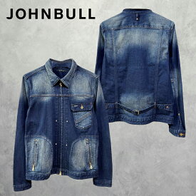 Johnbull ジョンブル DENIM WORK BLOUSON (12216-12) メンズ ジャケット デニムジャケット Gジャン ジャストサイズ ストレッチ