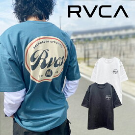 RVCA (ルーカ) PILS SS (BD041226) Tシャツ メンズ トップス Tシャツ クルー 半袖 ロゴ プリント オーバーサイズ ゆったり やや大きい カジュアル ストリート ホワイト ブルーグリーン ブラック 春夏