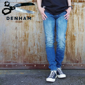 DENHAM(デンハム) BOLT FMDNM OCS (1230211051) ボルト スキニー フィット デニム　メンズ オールシーズン レザーパッチ 伸縮性 ジャストサイズ