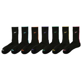 【メール便OK】レジット LEGIT ユニセックス ジュニア バスケ ソックス ミドル丈 BRUSH UP SOCKS LE-SO-08 BLK