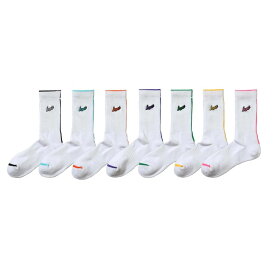 【メール便OK】レジット LEGIT ユニセックス ジュニア バスケ ソックス ミドル丈 BRUSH UP SOCKS LE-SO-08 WHT