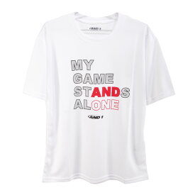 【メール便OK】AND1(アンドワン) S738110901 メンズ バスケットウェア 半袖Tシャツ STANDS ALONE TEE