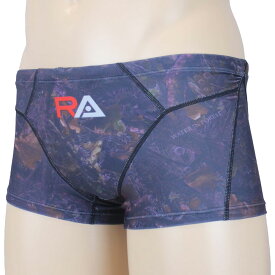 【メール便OK】アールエー RA メンズスイムパンツ ボクサー 競泳トレーニング水着 水泳 WATER IN FOREST RA524-BFORE