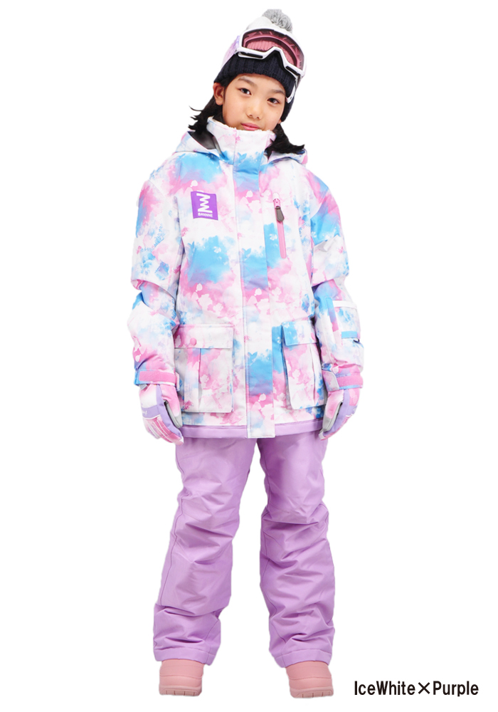 楽天市場】BANNNE(バンネ) BNS-403 Snow Crystal Girls Snow Suit 