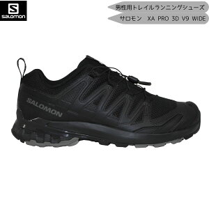 �T������ SALOMON �T������ �g���C�������j���O �V���[�Y XA PRO 3D V9 WIDE �u���b�N L47273100