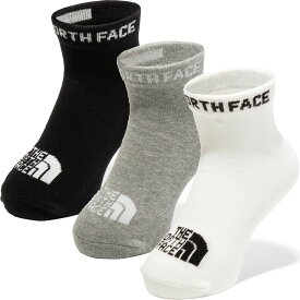 THE NORTH FACE(ザ・ノースフェイス) NNJ82310 KIDS ANKLE 3P アンクル3 キッズ ジュニア 靴下 3足セット