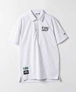 【メール便OK】FILA(フィラ) 744640 メンズ 半袖シャツ ゴルフウェア タイポグラフィ柄 接触冷感