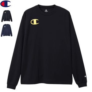 即日発送 Champion チャンピオン バレーボール ウェア 練習着 長袖シャツ プラクティスTシャツ ユニセックス 男女兼用 C3CV411【1枚までメール便OK!!】【2025FW】