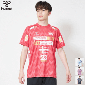 hummel ヒュンメル ハンドボール Tシャツ 半袖シャツ 練習着 プラクティスシャツ メンズ 男性用 レディース 女性用 HAP1194【1枚までメール便OK】【24SS-SPZ】【返品不可】