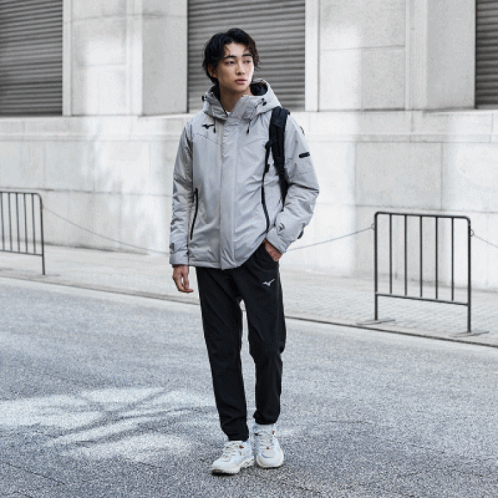 ミズノプロ　ブレスサーモZIPビートアップ ディープネイビー ミズノ 中綿コート メンズ mizuno テックフィル ブレスサーモ