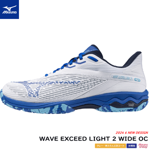 y10OFFN[|zzzMIZUNO ~Ym ejXV[Y WAVE EXCEED LIGHT 2 WIDE OC EG[u GNV[h Cg Ch 61GB2318