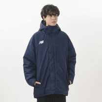 新品ASICS FOOTBALL 中綿ハーフコート ネイビー 楽天市場