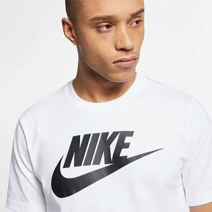Tシャツ・カットソー Nike Sportswear Men's T-Shirt AR5005-101 Nike Sportswear Classical Logo Printed TEE Men White AR5005-101