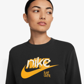 【5%OFFクーポン配布中★4/25 20時～4時間限定】NIKE スウェット ナイキ ウィメンズ WS NSW クラブ フリース L/S クルー レディース 女性用 FN3629 010