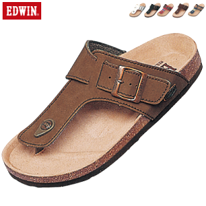 【10%OFFクーポン配布中】EDWIN エドウィン サンダル スリッパ フットベッド メンズ 男性用 EW9123