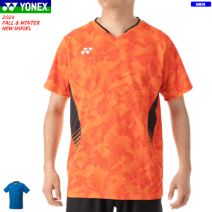 【10%OFFクーポン配布中】YONEX ヨネックス ゲームシャツ(フィットスタイル)ユニホーム 半袖シャツ 10656 メンズ 男性用 【1枚までメール便OK】