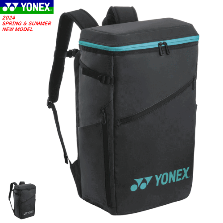 現行モデル YONEX バドミントンバッグ 黒　BAG2438 ヨネックス バックパック BAG2438 ◇TEAMシリーズBAG テニス