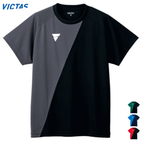 VICTAS ヴィクタス 卓球 Tシャツ 半袖シャツ プラクティスシャツ 練習着 V-TS230 メンズ 男性用 レディース 女性用 532101【1枚までメール便OK】
