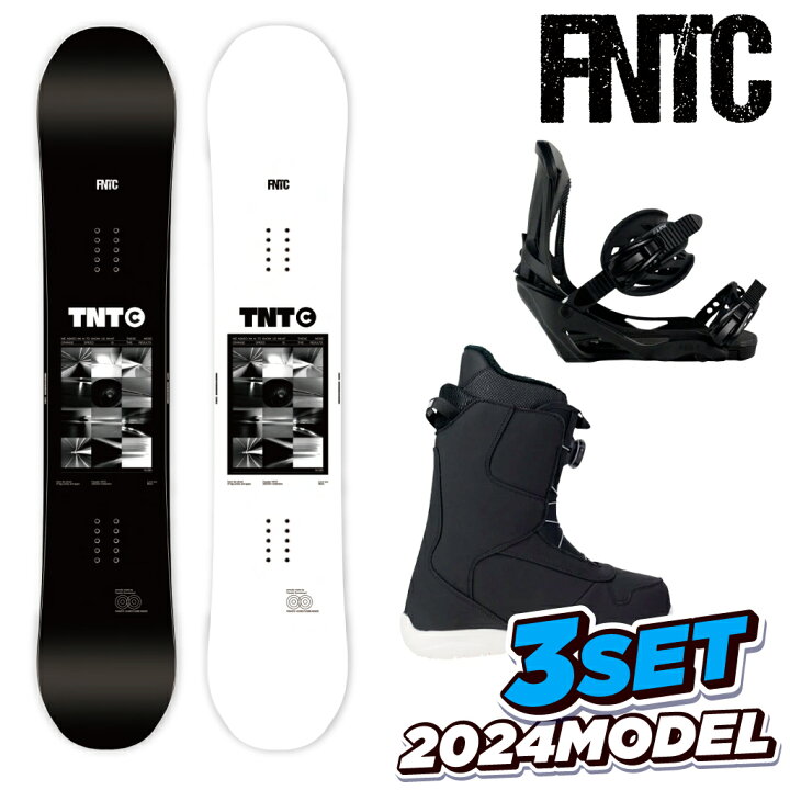 楽天市場】【BIN取付無料】FNTC スノーボード 3点セット TNT C LINK 