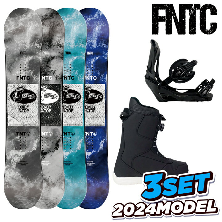 楽天市場】【BIN取付無料】FNTC スノーボード 3点セット TNT L LINK 