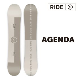 RIDE AGENDA ライド アジェンダ 23-24 メンズ レディース 初心者 ソフトフレックス やわらかい Camber キャンバー フリースタイル グラトリ パーク 軽量 ブランド スノボー snowboard ベージュトレンド