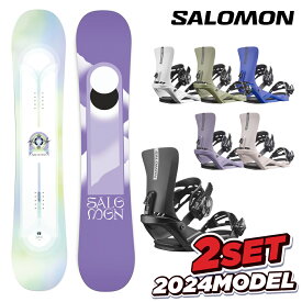 【BIN取付無料】サロモン スノーボード 2点セット SALOMON LOTUS RHYTHM 板 ロータス BIN リズム 23-24 レディース 初心者 初心者セット ソフトフレックス やわらかい Camber キャンバー フリースタイル グラトリ パーク スノボー snowboard 白 ピンク トレンド