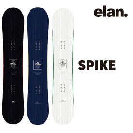 ELAN SPIKE エラン スパイク 23-24 メンズ レディース 初心者 ソフトフレックス やわらかい Hybrid Camber ハイブリッド キャンバー フリースタイル グラトリ パーク 軽量 ブランド スノボー snowboard 白 トレンド