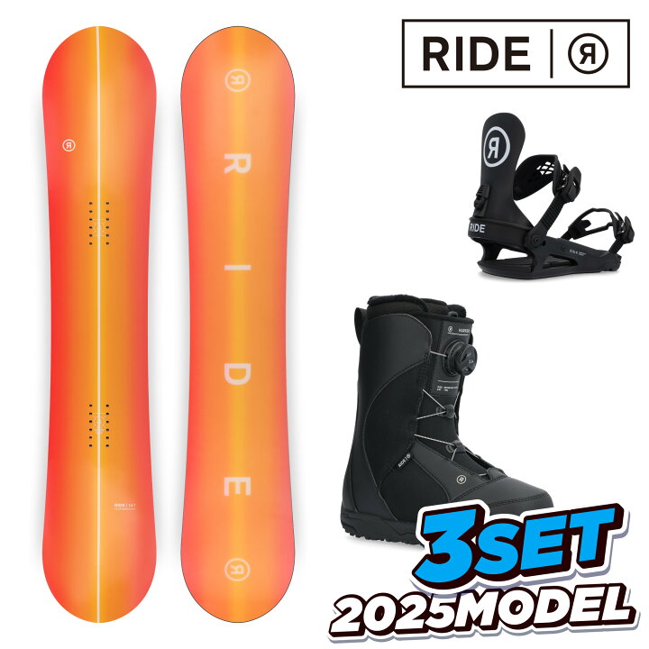 楽天市場】【BIN取付無料】2025 Newモデル RIDE スノーボード 3点 