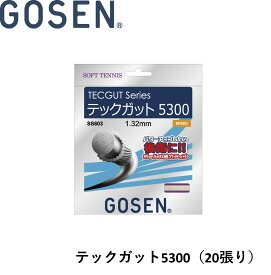 ゴーセン GOSEN ソフトテニスストリング TECGUT 5300 SS603NA20P ソフトテニス
