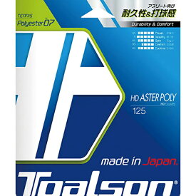 【5/9 20:00～5/16 1:59 エントリーでポイント7倍】トアルソン　Talson　HD ASTER POLY 125　テニス　硬式ガット　7472510K