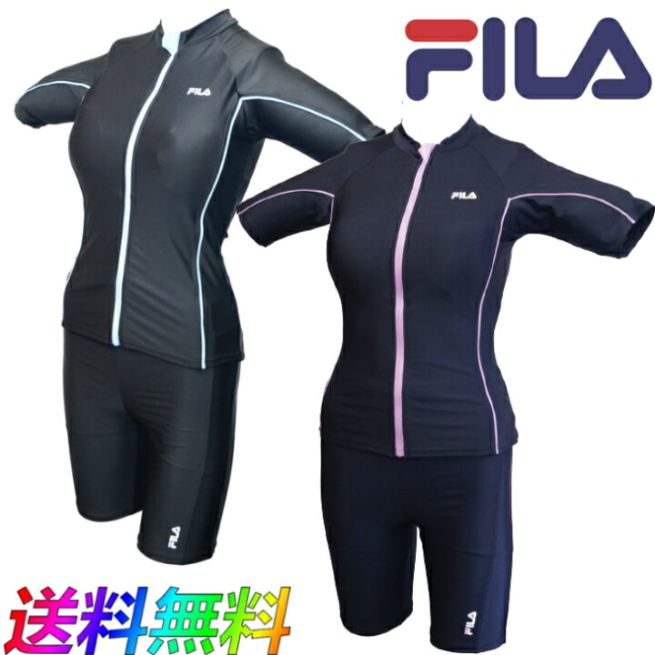 楽天市場 Fila フィラ 水着 レディース タンキニ フルジップ 半袖セパレート フィットネス スイム ウェア 1 674 ガールズ スクール水着 大人女性サイズ Fitness Swim スポコン 楽天市場店
