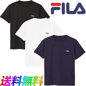 FILA フィラ 冷感 メッシュ ワンポイント ロゴ メンズ Tシャツ 412-303トレーニング ストレッチ カジュアル Tee RUNNING FITNESS