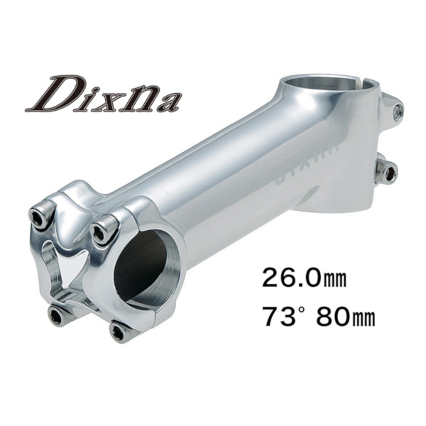 ディズナ リード ステム 26.0 73゜ 80mm シルバー シルバー Dixna 自転車 ステム
