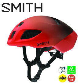 SMITH イグナイト 2024モデル【MATTE PATROLE FADE MATTE CRIMSON / Lサイズ】スミス IGNITE 自転車ヘルメット