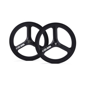 TERN Kitt design Carbon Tri-spoke Front Wheel(※センターロック式) 451/100mm(Disc) ブラック ターン ホイール 自転車