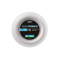 楽天市場】yonex 80 power（カラーホワイト）（ガット｜バドミントン 