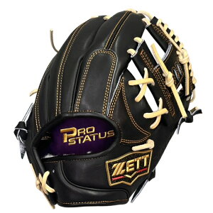 【型付/グラブ/袋/刺繍無料】 ゼット(ZETT) プロステイタス 硬式オーダーグラブ スポコバオリジナル 296型 今宮モデル BPGPRO-296-1900N ブラックLH [ 型付け無料 硬式グラブ刺繍2ヶ所・グラブ袋刺繍