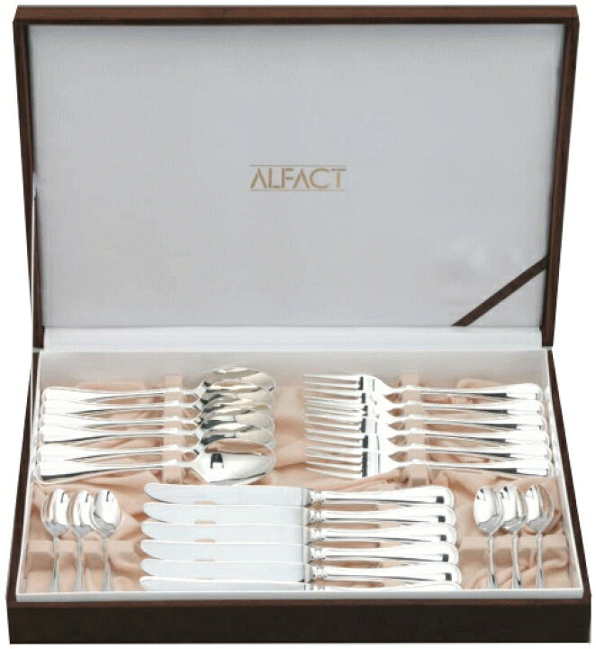 楽天市場】ALFACT 洋白銀器マリアン ディナーセット24pc カトラリー 