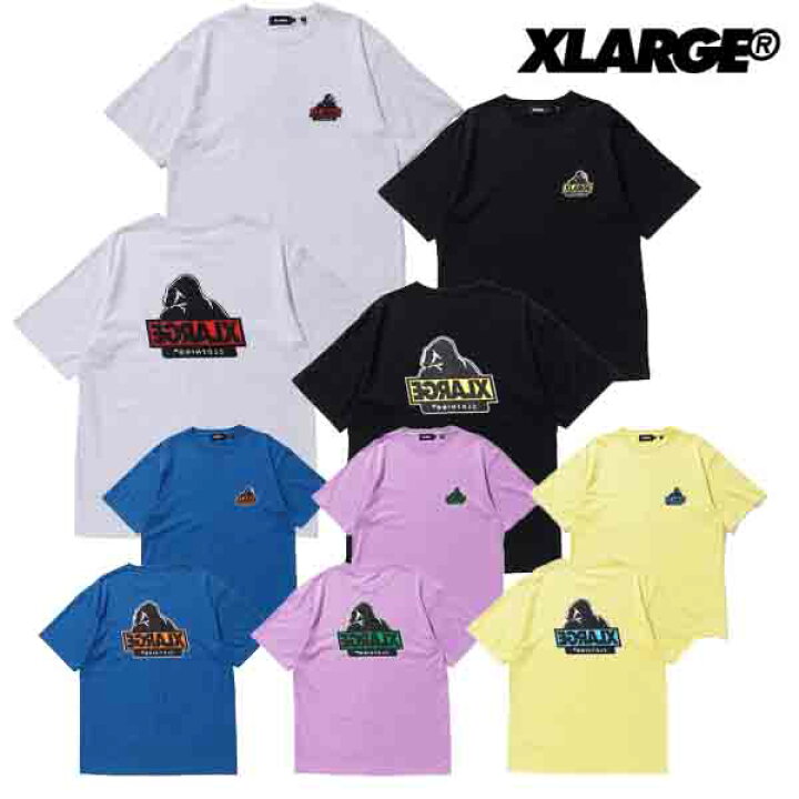 楽天市場 ポスト投函 送料無料 エクストララージ Xlarge S S Tee Slanted Og Tシャツ メンズ トップス カットソー 半袖 ゆったり おしゃれ ロゴt ティーシャツ カジュアル 白 黒 青 紫 黄 フロントプリント ストリート ベーシック 天竺素材 バック